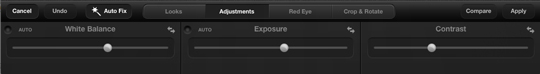 Adobe Revel - Adjustments