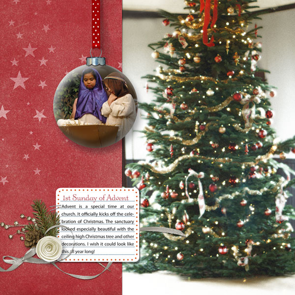 Christmas ornament page