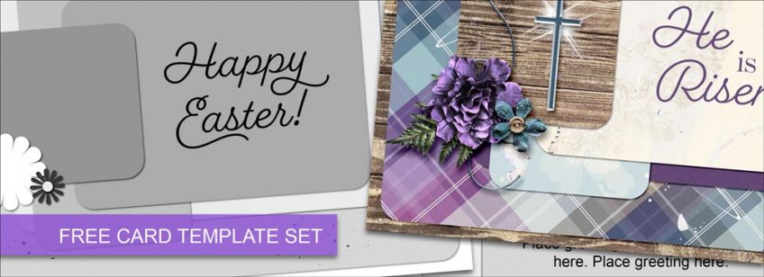 FREE Card Templates with Easter Greetings