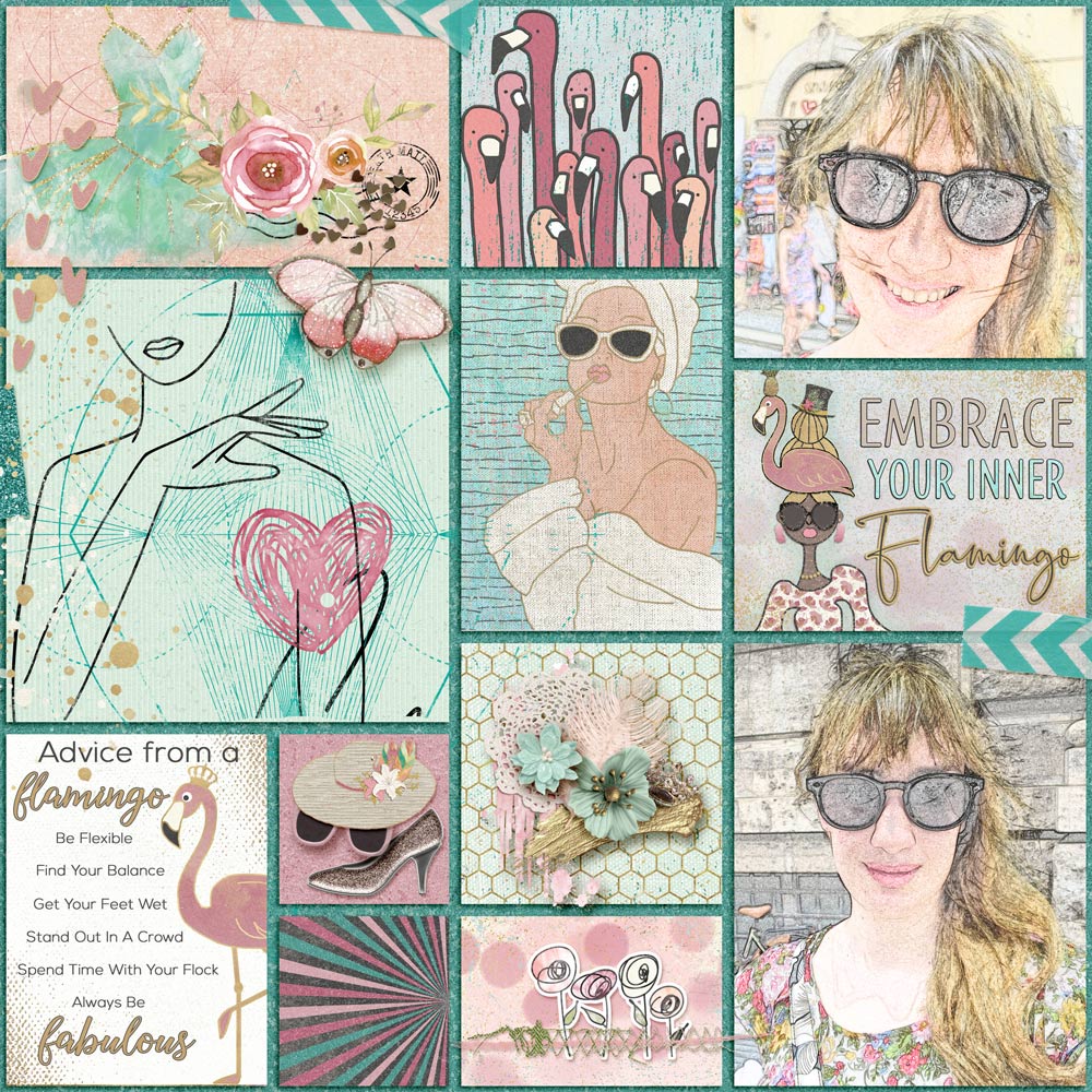 Photos - J Glessal Layout - Felicity Farnsworth Tutorials - Sketch Effect 1 and Sketch Effect 2 by Karen Schulz Template - Simply Pockets by Dagilicious Collection - Flamazing by The Cherry On Top and Art and Life Scraps
