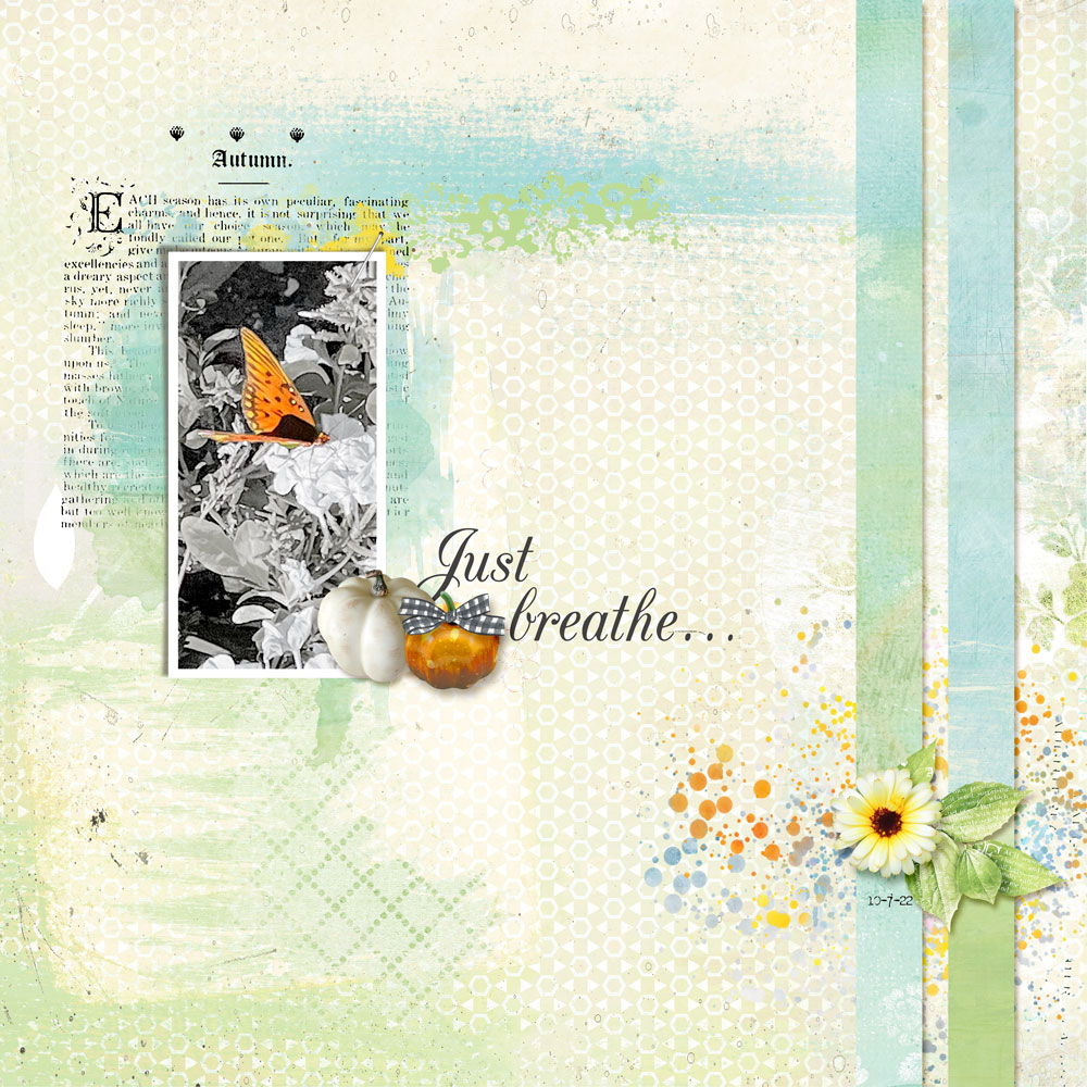 Page & Photos: Anke Turco Tutorial: Separating Word Art with the Lasso Tool by Carla Shute Kit(s): Take Time To Relax WA and frame, UIA Challenge freebie kit by Karen Schulz Font: 1942 Report