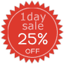 1 day sale: 25% off!