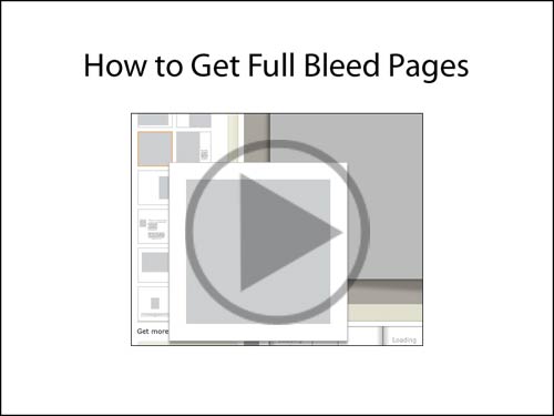 How to get full bleed pages